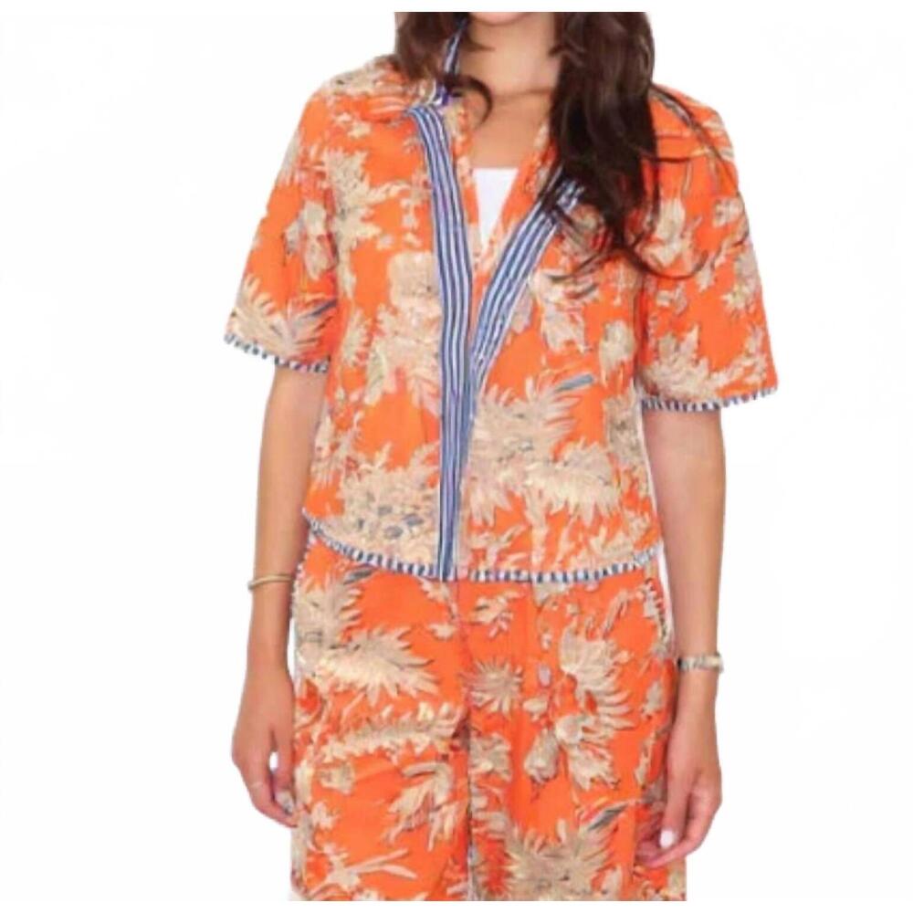 NEW NIBI MTK vita shirt in tangerine mirage